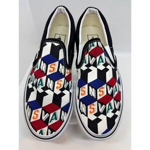 NWOB VANS Slip-On Sneakers Checker Cube Multicolor Checkerboard M 5 W 6.5 Unisex